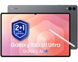 Samsung Galaxy Tab S11 Ultra - 512GB - Gray + 1 jaar extra garantie