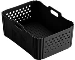 2 stuks Geschikt voor NINJA SL400 SL401 luchtfriteuse siliconen bakvormen Luchtfriteuse siliconen bakvormen Luchtfriteuse-accessoires - Zwart