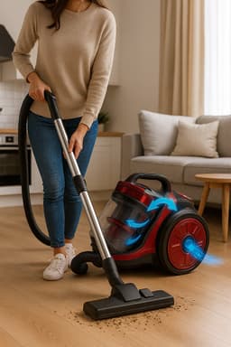Royal Swiss® Stofzuiger – zonder Zak – 700W – 3.0L – Krachtige Zuigkracht – Alle Vloertypen — thumbnail 2