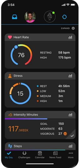 Garmin vivomove Trend - Smartwatch dames - 40mm- Mist Grey — thumbnail 9