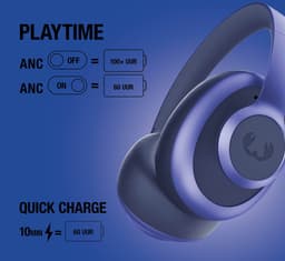 Fresh 'n Rebel Clam Ace 2 – Draadloze Bluetooth Koptelefoon met Active Noise Cancelling – 100+ uur Speeltijd - Met volume wiel - True Blue — thumbnail 3