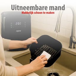 Alpina Airfryer XL - Hot Air Fryer 6L - Airfryer voor 2 tot 5 personen - Hot Air Oven met digitaal aanraakscherm - Temperatuur instelbaar van 80 tot 200 graden - Timerfunctie - 6 kookprogramma's — thumbnail 5