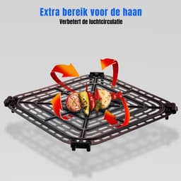 SCH® Mini airfryer - Airfryer - Airfryer klein - Wit - ‎40cm x 33cm x 33cm — thumbnail 5