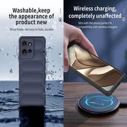 Allecto plus - Hoesje voor smartphone, schokbestendige siliconen bumper hoes, anti-drop design, ultradun en duurzaam, donkergrijs, beschermhoes. — thumbnail 5