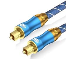 Optische Audiokabel 1.8M Toslink - Voor TV, Soundbar, en Home Theatre