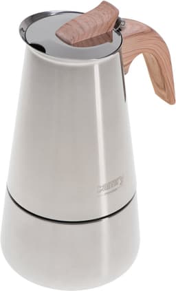 RVS Moka Pot – 6 Kops Espresso Percolator – Geschikt voor Inductie, Gas, Keramisch & Halogeen – 350ml – Veiligheidsventiel – Vaatwasserbestendig - Camry CR 4423 — thumbnail 2