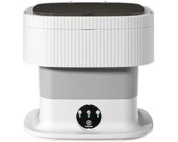 10L Grote Grensoverschrijdende Opvouwbare Wasmachine met Groot Ondergoed, Sokken, Babykleding en Kleine Mini Wasmachine (Grijs)
