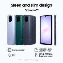 Samsung Galaxy A07 - 64GB - Black — thumbnail 2