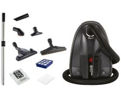 Nilfisk Select Superior – Energiezuinige stofzuiger met zak, 650 W motor, HEPA 13-filter, stille werking en complete accessoireset
