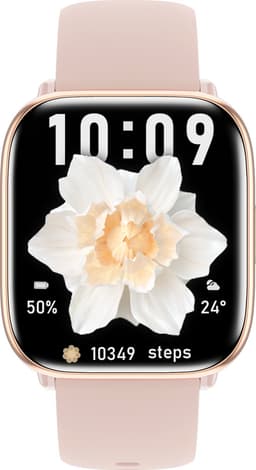Evy24 Smartwatch - Premium Smartwatch - Sporthorloge - Smartwatch Heren en Dames - BT Bellen - Activity Tracker - Gezondheidsmonitor - Stappenteller - Siliconen en Rvs band - Rosé — thumbnail 3