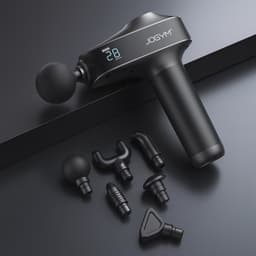 JOGYM® - Massage Gun – Massage Apparaat – Massage Pistool - 6 Opzetstukken - Professioneel Massage Gun - Handmassage Apparaat - 30 Standen – LCD – Extra Stil En Krachtig – Rug - Schouders - Nek - Knie - sport spullen — thumbnail 4