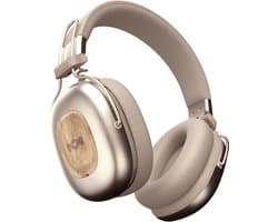 House of Marley Positive Vibration Rebel ANC Draadloze Koptelefoon - Active Noise Cancelling - Bluetooth Hoofdtelefoon - 130 uur Batterijduur - Ecofriendly Materialen - Cream