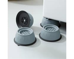 FSW-Products Anti-Trillingsvoeten Wasmachine en Droger – 4 stuks – Geluidsdempende Anti-Vibratie Pads