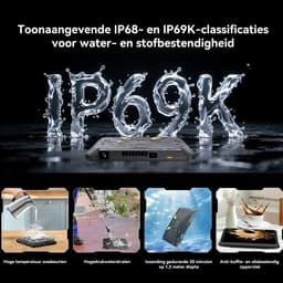 Blackview Active 12 Pro 5G Outdoor Tablet - 11 inch - 48 GB + 1 TB 30000 mAh 120 W snel opladen IP68 waterdicht 108 MP + 50 MP dual sim - zwart — thumbnail 11