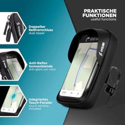 Waterdichte Mobiele Telefoonhouder voor de Fiets met 360° Rotatie en Hoofdtelefoonopening — thumbnail 5