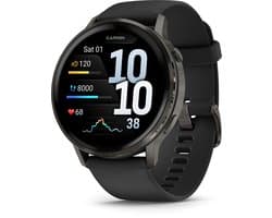 Garmin Venu 4 - Multisport smartwach - 45 mm - AMOLED - Slate Grijs/Zwart