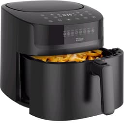Airfryer XXL – 6,5 Liter – 1800 W – Touchscreen – 40–200°C – Automatische Programma’s – Uitneembare Mand – Zwart — thumbnail 3