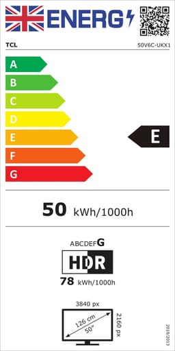 TCL 50V6C 50 inch 4K Ultra HD 60 Hz TV — thumbnail 2