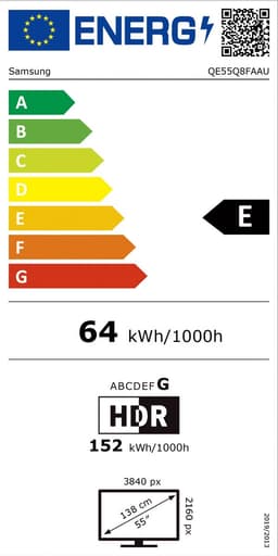 Samsung QE55Q8FA - 55 inch - 4K QLED - 2025 - Buitenlands model — thumbnail 2