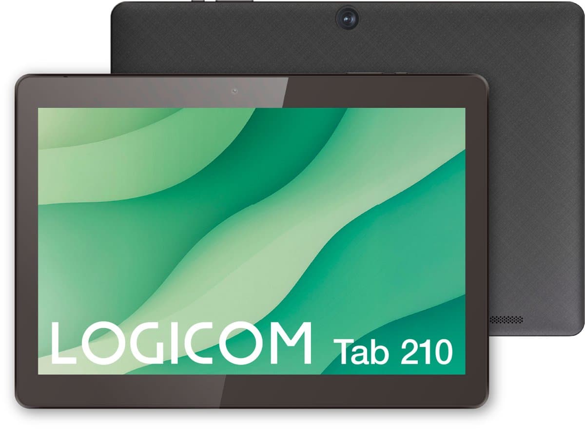 Logicom - Tablet 210 - 64GB - 10 inch - 4GB RAM - Octa Core - Zwart - Wifi - Android 15 — afbeelding 1