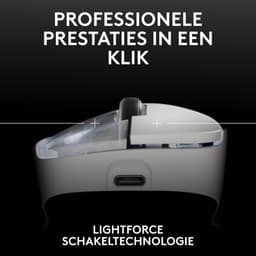 Logitech G Pro X Superlight 2 DEX - Draadloze Gaming Muis - Lightspeed - Wit — thumbnail 4