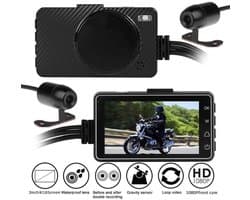 Motorfiets DVR Dashcam-weergave Dual-channel DVR-weergave