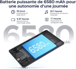 DOOGEE Tab A9 Pro - Android 15 - Tablet met toetsenbord - 10 inth HD 4GB RAM + 128GB ROM (2TB TF) - 6580mAh - Face ID - 5G WiFi - Bluetooth 5.0 - Zwart — thumbnail 4
