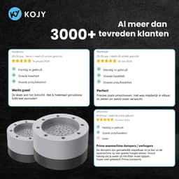 KOJY Wasmachine dempers - Verhoger - Stapelbaar - grijs - voor wasmachine en wasdroger - 8 Stuks — thumbnail 3