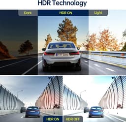Dubbele lens aan de voorzijde + interne Full HD 1080P auto dashcamcamera — thumbnail 3
