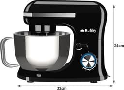 Keukenmachine met roestvrijstalen kom 4,5 l en 1700 W - 8 snelheden en pulsfunctie — thumbnail 4
