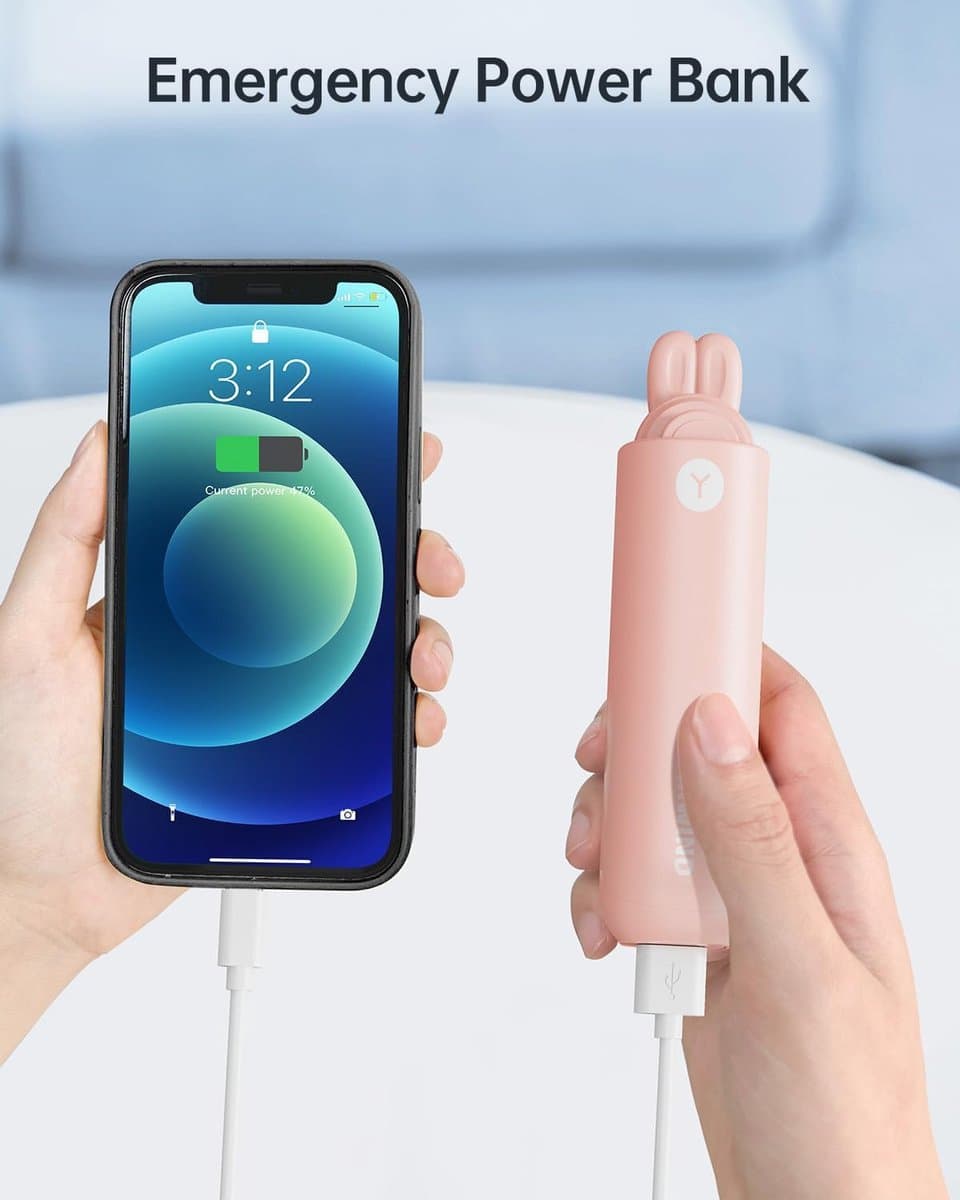 Mini Draagbare Handventilator met LED-display en USB-oplaadbaar — afbeelding 1
