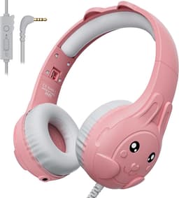 Koptelefoon kinderen met draad - Kinderkoptelefoon - Bedrade hoofdtelefoon - Veilig volume - School - Tablet - Laptop - Reizen - Muziek luisteren — thumbnail 1