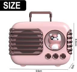JeiibrZui Mini Bluetooth Speaker - Draadloze Bluetooth-speaker - 5 uur speelduur 400 mAh batterij - 1 stuks - Roze — thumbnail 3
