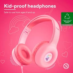 Koptelefoon kinderen met draad - Kinderkoptelefoon - Bedrade hoofdtelefoon - Veilig volume - School - Tablet - Laptop - Reizen - Muziek luisteren — thumbnail 5