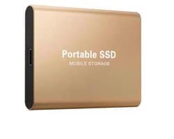 Portable SSD – Externe SSD – 2TB opslag – gouden SSD – inclusief USB C kabel – USB 3.1 – draagbare SSD – SSD harde schijf – externe harde schijf 2TB – SSD voor laptop – goud – geschikt voor Windows, Mac en Android