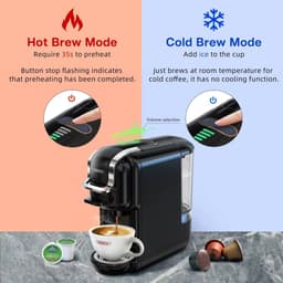 HiBrew 5-in-1 Koffiecupmachine – Meerdere Capsules – Heet/Koud – 19Bar – 1450W – Wit — thumbnail 4