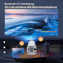 Mini Beamer – Draagbare Projector voor Thuis & Reizen – Compacte Mini Projector – Thuisbioscoop & Presentaties — thumbnail 3