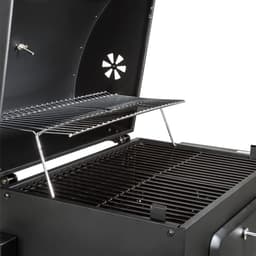 PIPIPOXER-Houtskool BBQ - Smoker Barbecue - Verstelbaar kolenrooster - Zwart — thumbnail 3