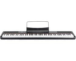 Digitale piano 88 toetsen - Met gratis lessen - incl. pedaal - Zwart Fazley FSP-200-BK