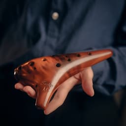 Alt-ocarina 12-gaten - incl. accessoires - Yellow - Fazley 11CAC12 — thumbnail 3