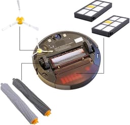 Onderhoud Kit geschikt voor iRobot Roomba Voor iRobot Roomba 980 960 896 895 886 880 871 866 865 860 850 805 800 Serie zijborstel rubber roller accessoires kit — thumbnail 2