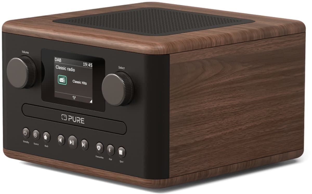 Pure Classic C-D4 bruin tafel radio met Cd speler ingebouwd — afbeelding 1