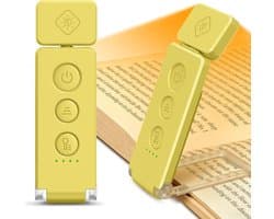 Leeslamp met Klem en Bladwijzerfunctie | 12 LED, 5 Kleurmodi en 5 Helderheidsniveaus voor Boekenliefhebbers