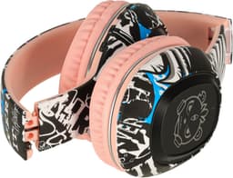 MOZY® - Draadloze Koptelefoon - Roze Graffiti - Bluetooth - tot 10 Meter - tot 100 uur - Bedieningspaneel - Micro SD-kaartlezer - Hoofdtelefoon Kinderen - Verstelbaar — thumbnail 5