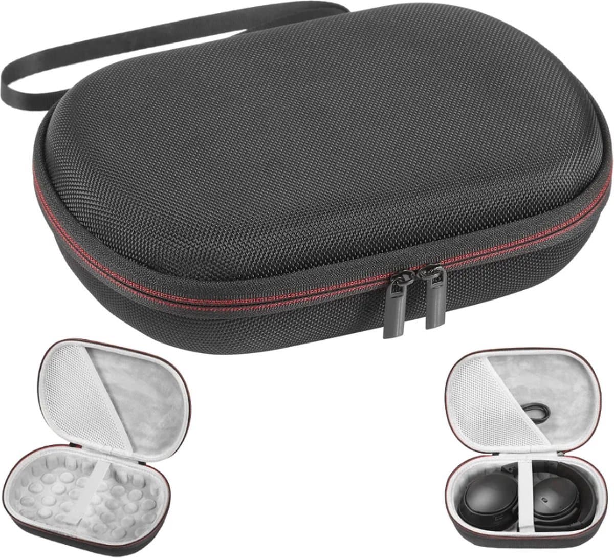 Koptelefoon Case - Harde Beschermhoes - On-Ear/Over-Ear - Voor De Meeste Merken/Bluetooth/Hifi/Bedrade Hoofdtelefoon/Gaming-Headset - Koptelefoon Hoesje - Beschermhoes - Draagtas - Waterbestendig - Stootvast - Oortjes Opberg Hoesje - Hoge Kwaliteit! — afbeelding 1