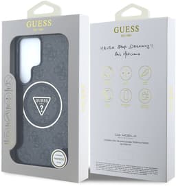 Guess IML 4G Glitter en Triangle Logo geschikt voor Samsung Galaxy S25 Ultra - Geschikt voor MagSafe - Grijs — thumbnail 8