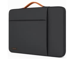 Sounix Laptophoes 15.6 inch - Laptoptas - Laptop Sleeve met Extra Vakken - Laptopsleeve - Zwart