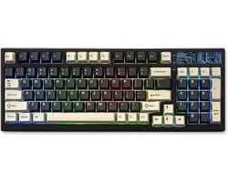 Yunzii - YZ98 - Zwart - Mechanisch Draadloos Toetsenbord - 98% - Qwerty - Gaming Keyboard - RGB Lichten - Cacao Cream V2 Switches