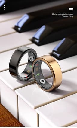 DrPhone RingSense V2 - Smart Ring - Europese ringmaat 57 - IP68 Waterdicht - 24-Uur Hartslagmonitoring – Slaapmonitor – Stappenteller – Mobiele App - Zilver — thumbnail 4