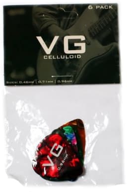 VG plectrum set 6 Celluloid plectrums - diktes thin 0.46 medium 0.71 en thick 0.96 mm — thumbnail 3